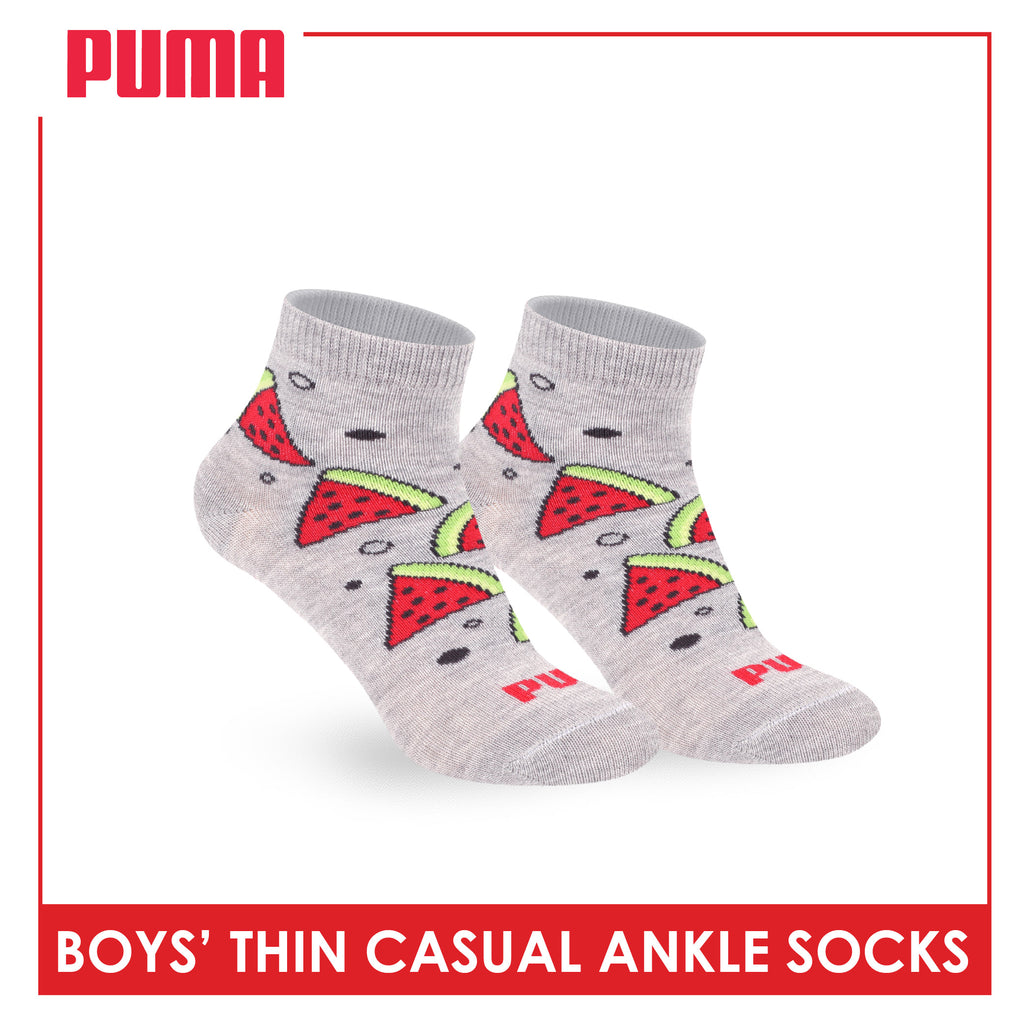 Puma Boys' Gripper Anti Slip Thin Casual Ankle Socks 1 pair PBCR612