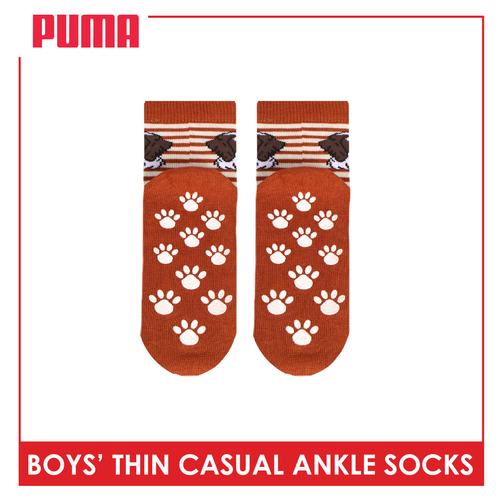 Puma Boys' Gripper Anti Slip Thin Casual Ankle Socks 1 pair PBCR613