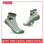 Puma Boys' Gripper Anti Slip Thin Casual Ankle Socks 1 pair PBCR613