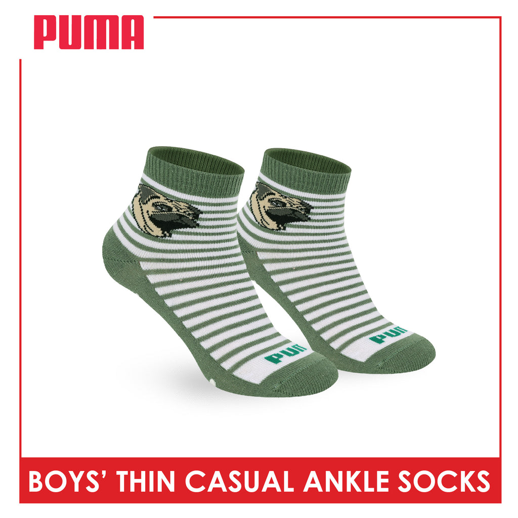 Puma Boys' Gripper Anti Slip Thin Casual Ankle Socks 1 pair PBCR613