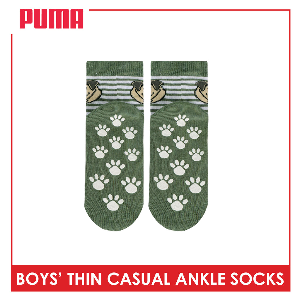 Puma Boys' Gripper Anti Slip Thin Casual Ankle Socks 1 pair PBCR613