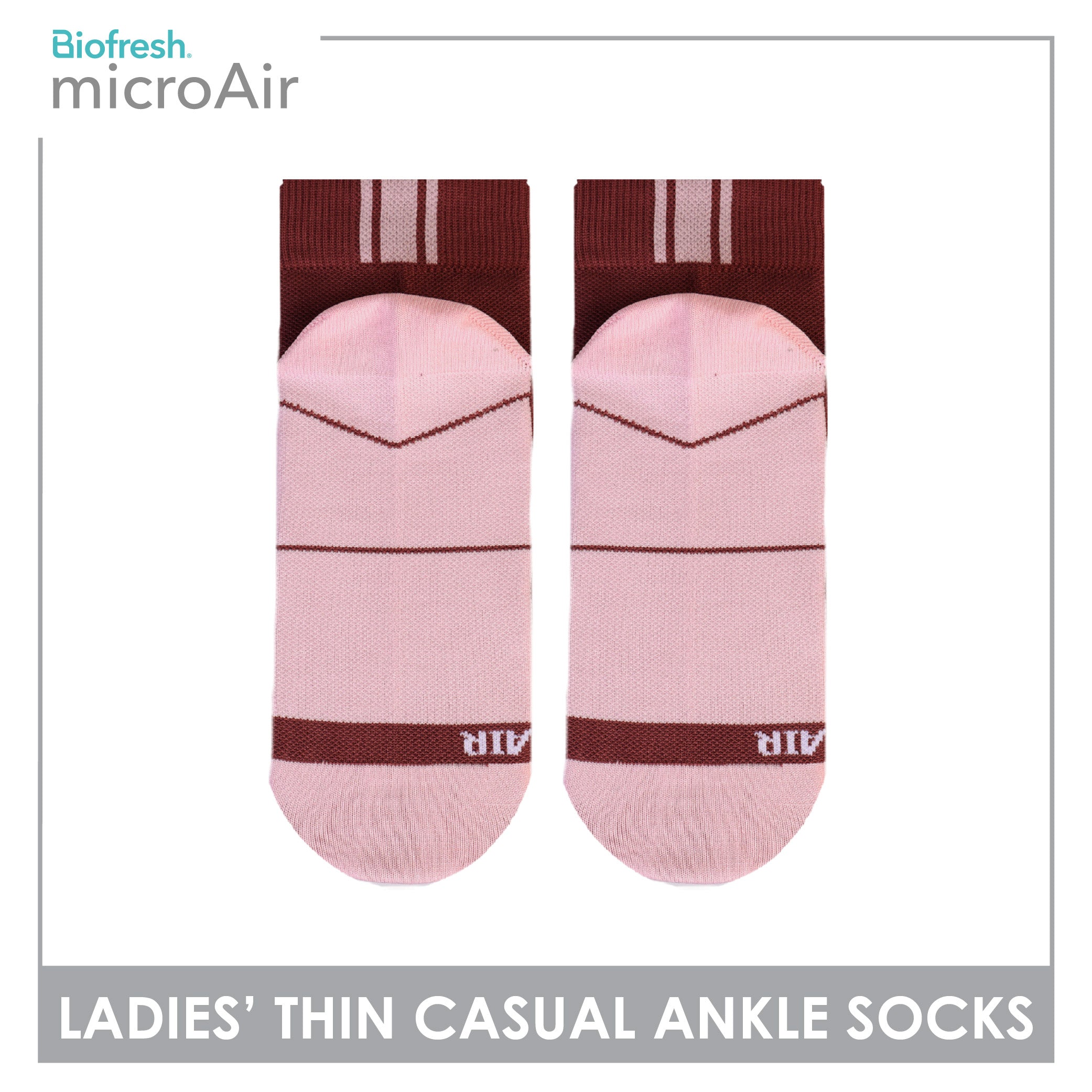 Biofresh Microair Ladies’ Thin Casual Ankle Compression Socks 1 pair MLCP611