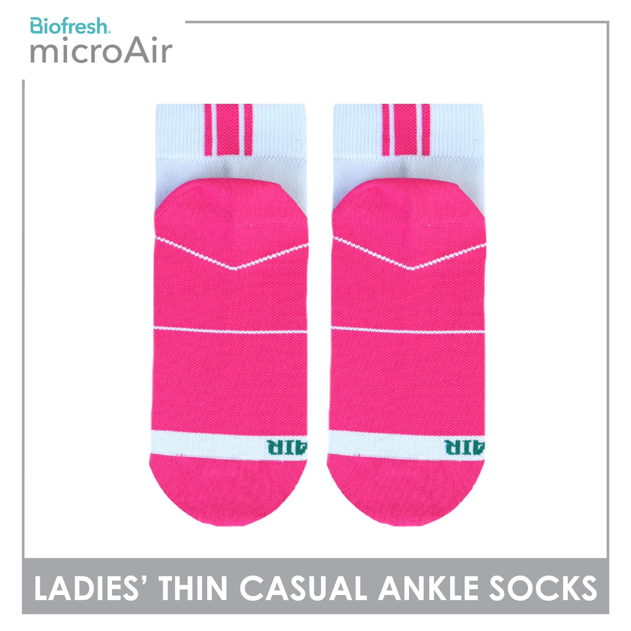 Biofresh Microair Ladies’ Thin Casual Ankle Compression Socks 1 pair MLCP611