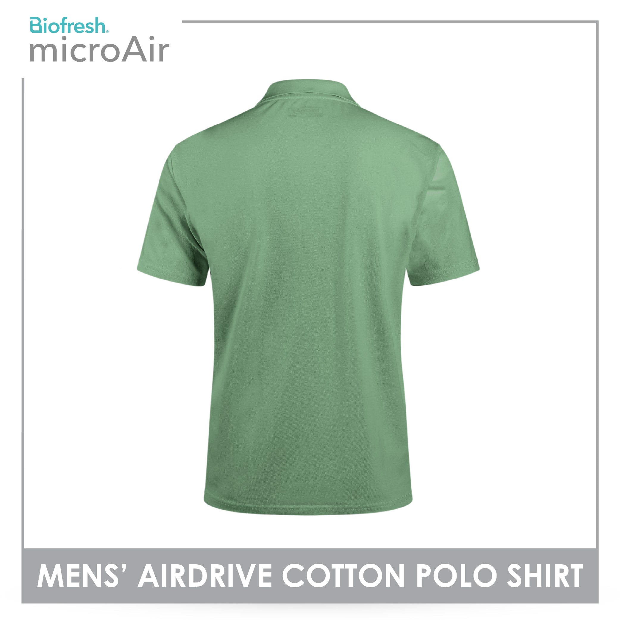 Biofresh Microair AirDrive Men’s Antimicrobial Cotton Polo Shirt 1 piece MUMSP531
