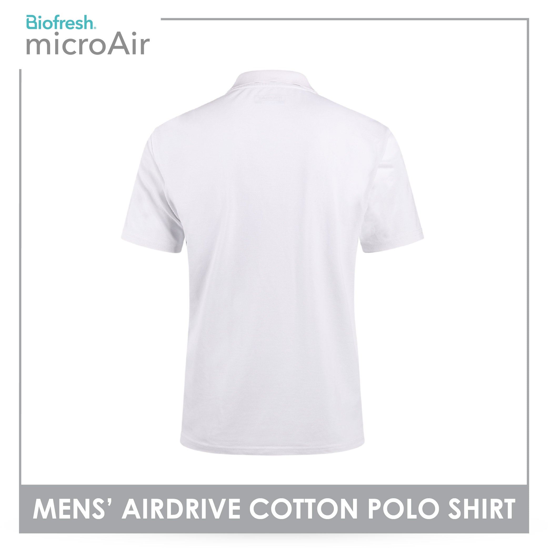 Biofresh Microair AirDrive Men’s Antimicrobial Cotton Polo Shirt 1 piece MUMSP531