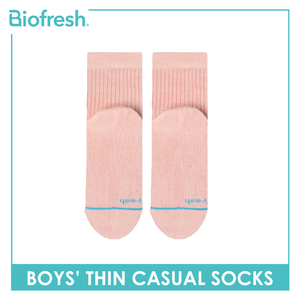 Biofresh Boys’ Antimicrobial Cotton Thin Casual Socks 1 pair in 1 pack RBC631