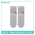 Biofresh Boys’ Antimicrobial Cotton Thin Casual Socks 1 pair in 1 pack RBC631