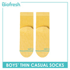 Biofresh Boys’ Antimicrobial Cotton Thin Casual Socks 1 pair in 1 pack RBC631