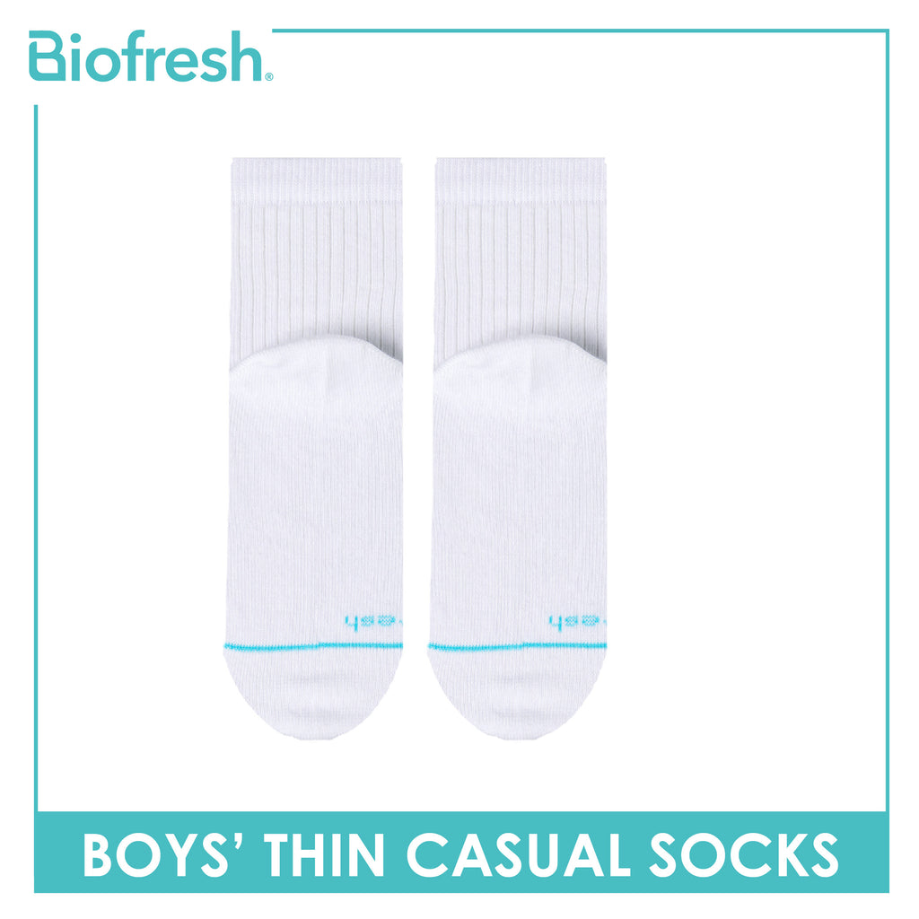 Biofresh Boys’ Antimicrobial Cotton Thin Casual Socks 1 pair in 1 pack RBC631