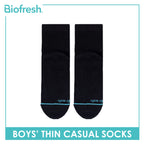 Biofresh Boys’ Antimicrobial Cotton Thin Casual Socks 1 pair in 1 pack RBC631