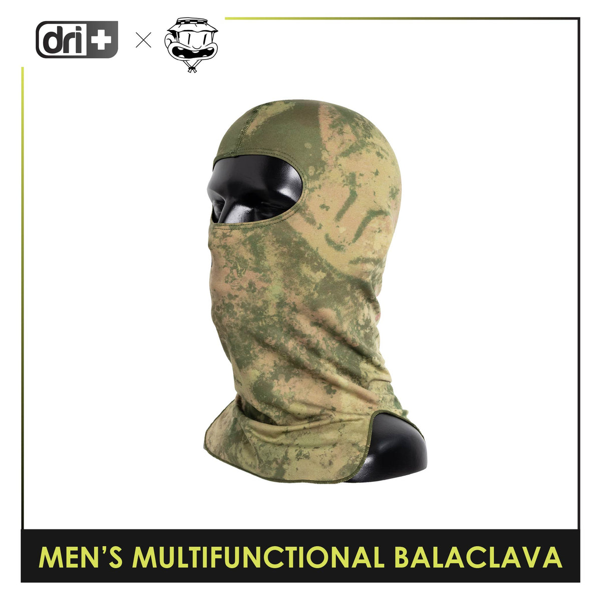 Dri Plus Men's Baltek Acid Wash Multifunctional Moisture Wicking Balaclava 1 piece DUMB622