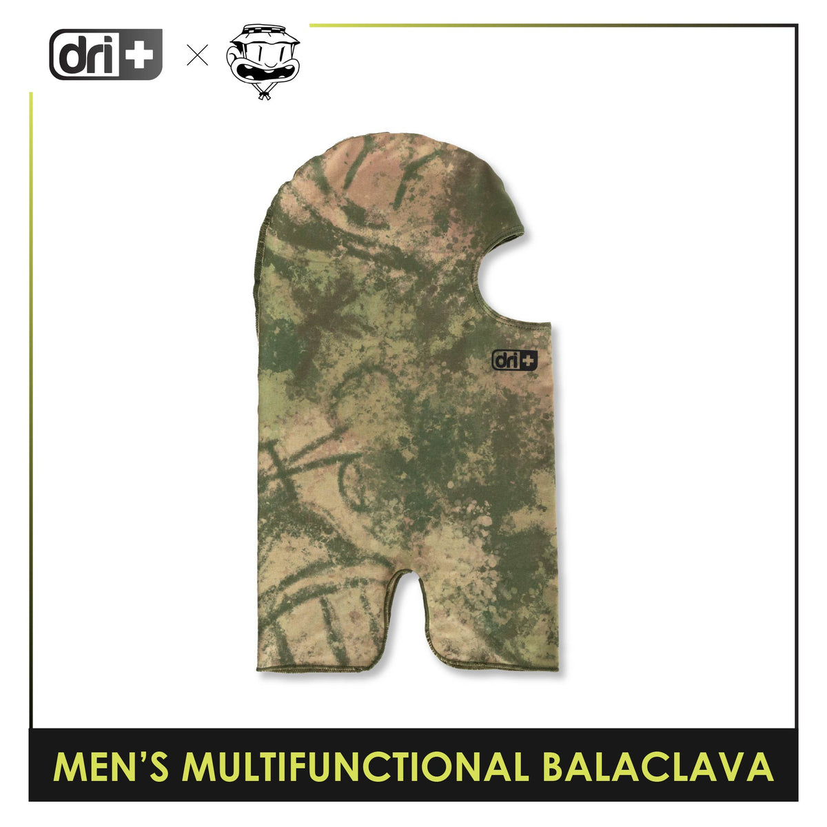Dri Plus Men's Baltek Acid Wash Multifunctional Moisture Wicking Balaclava 1 piece DUMB622