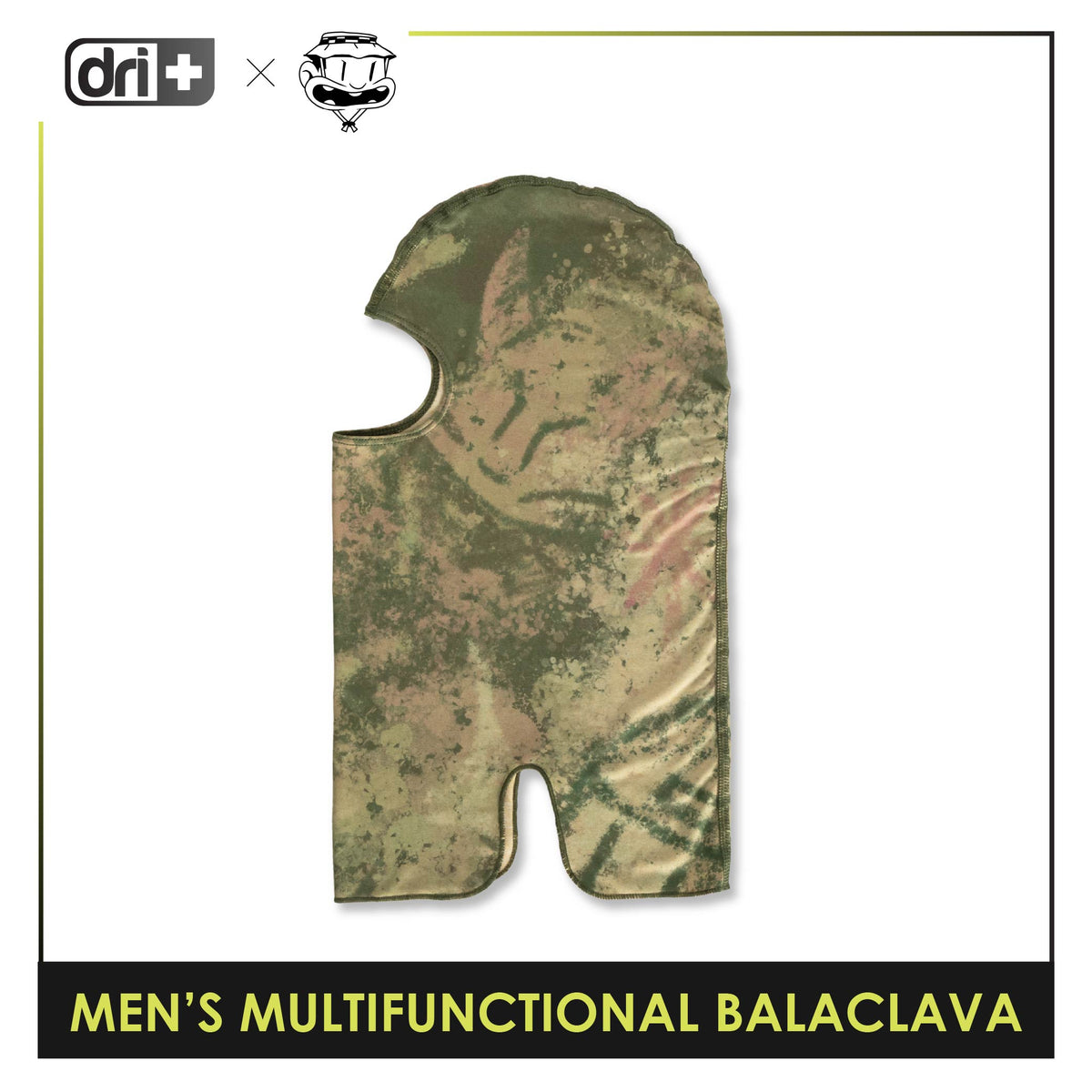 Dri Plus Men's Baltek Acid Wash Multifunctional Moisture Wicking Balaclava 1 piece DUMB622