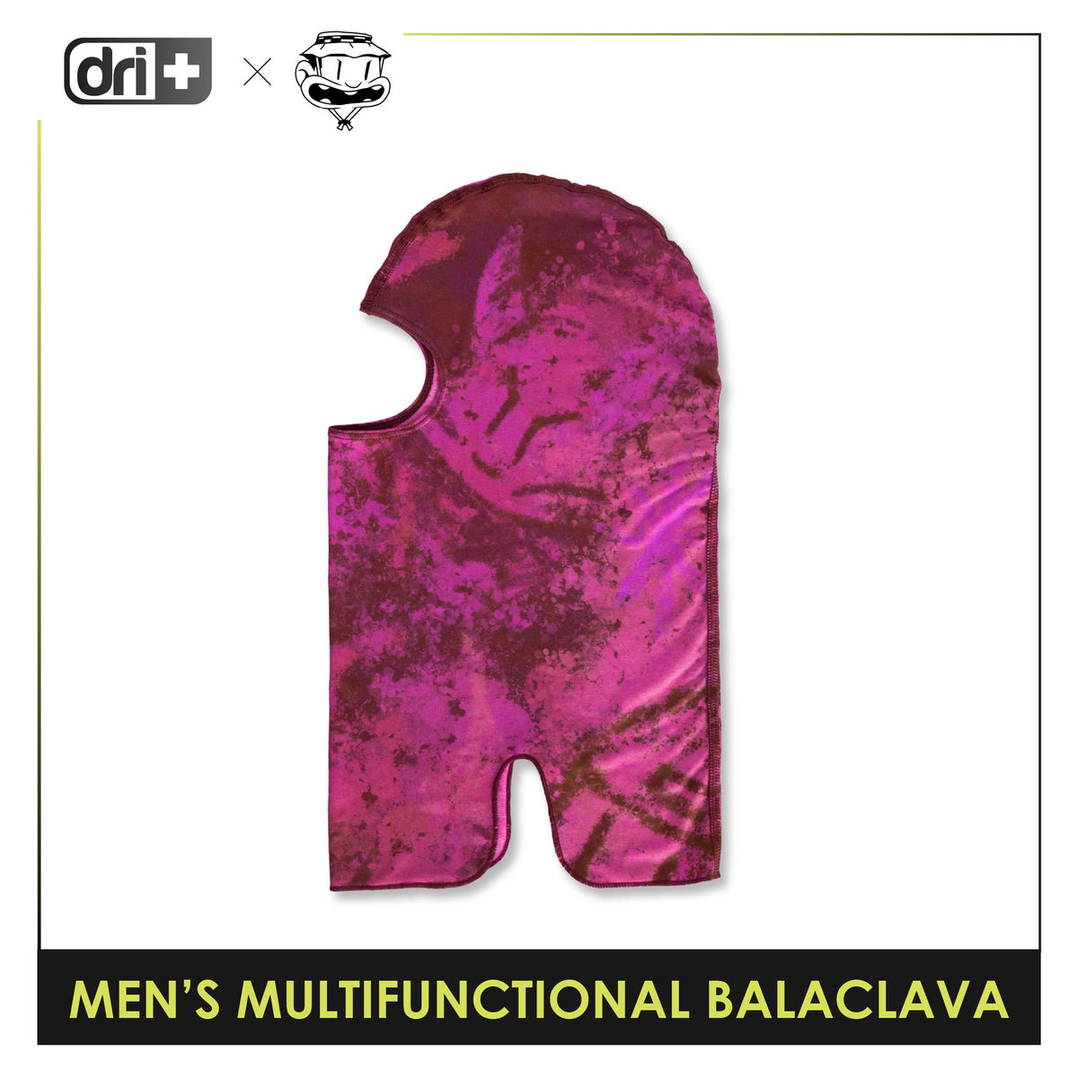Dri Plus Men's Baltek Acid Wash Multifunctional Moisture Wicking Balaclava 1 piece DUMB622