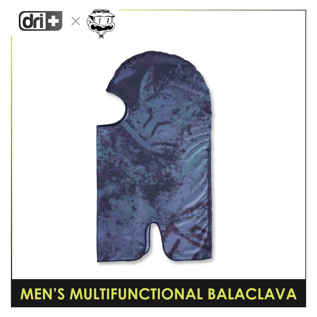Dri Plus Men's Baltek Acid Wash Multifunctional Moisture Wicking Balaclava 1 piece DUMB622