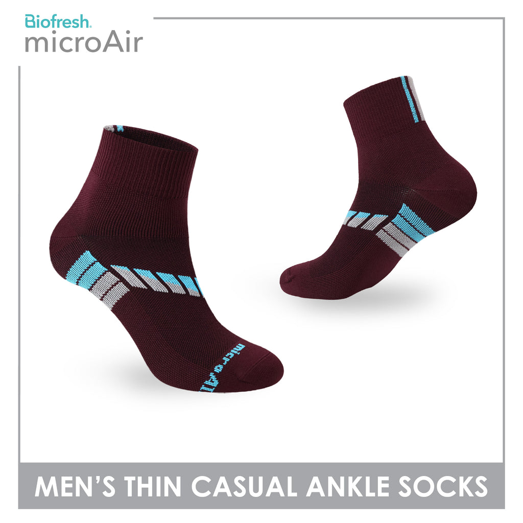 Biofresh Microair Men's Antimicrobial Thin Casual Ankle Compression Socks 1 pair MMCP611