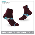 Biofresh Microair Men's Antimicrobial Thin Casual Ankle Compression Socks 1 pair MMCP611