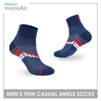 Biofresh Microair Men's Antimicrobial Thin Casual Ankle Compression Socks 1 pair MMCP611