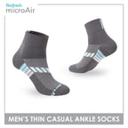 Biofresh Microair Men's Antimicrobial Thin Casual Ankle Compression Socks 1 pair MMCP611