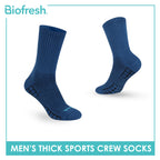 Biofresh Men's Antimicrobial Cotton Thick Sports Crew Socks 1 pair RMS631