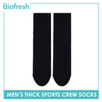 Biofresh Men's Antimicrobial Cotton Thick Sports Crew Socks 1 pair RMS631