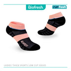 Biofresh Runfresh Ladies' Antimicrobial Cotton Thick Sports Low Cut Socks 1 pair RRLS611