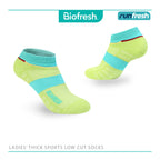 Biofresh Runfresh Ladies' Antimicrobial Cotton Thick Sports Low Cut Socks 1 pair RRLS611