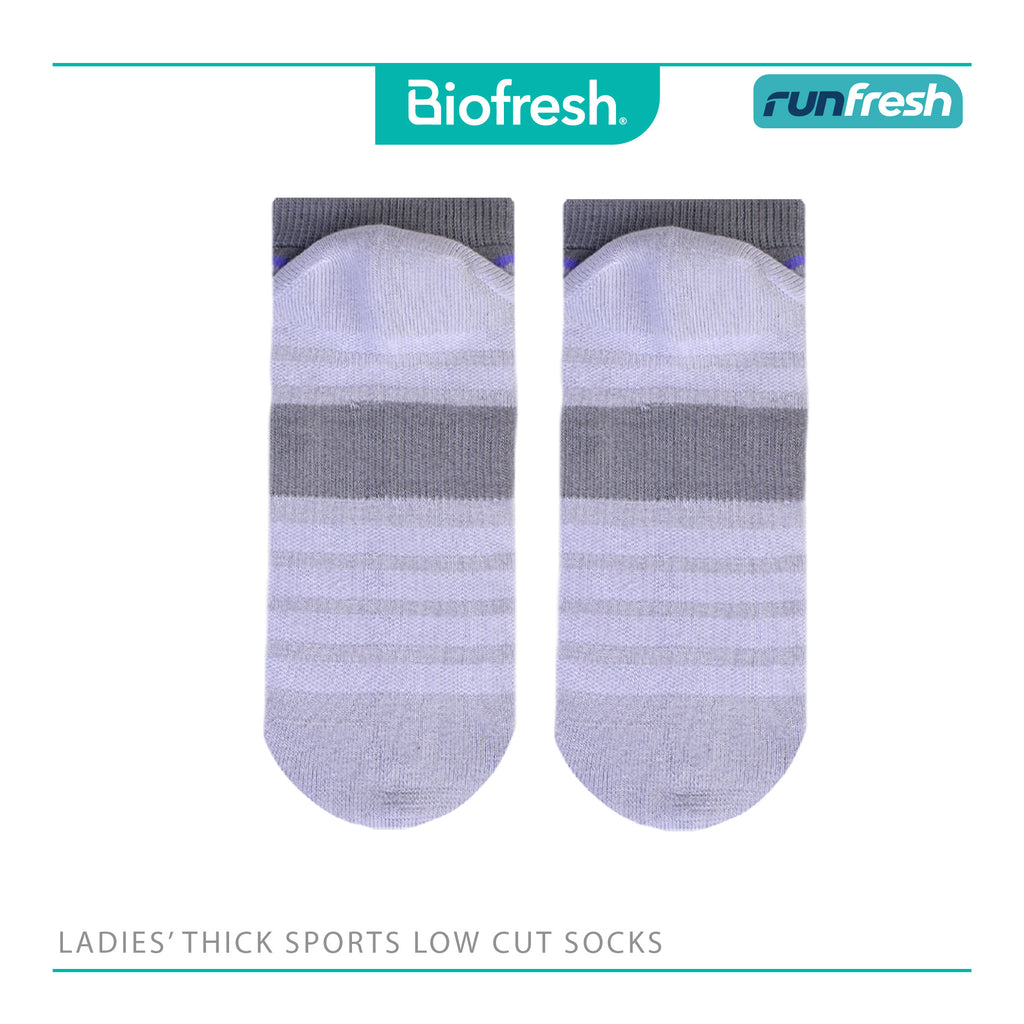 Biofresh Runfresh Ladies' Antimicrobial Cotton Thick Sports Low Cut Socks 1 pair RRLS611