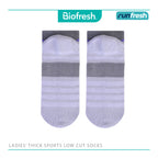 Biofresh Runfresh Ladies' Antimicrobial Cotton Thick Sports Low Cut Socks 1 pair RRLS611