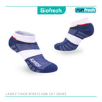 Biofresh Runfresh Ladies' Antimicrobial Cotton Thick Sports Low Cut Socks 1 pair RRLS611