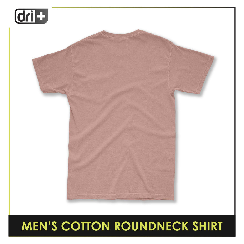 Dri Plus Men’s Anti-Odor Sweat Wicking Cotton Plain Roundneck Shirt 1 piece DUMSRC627