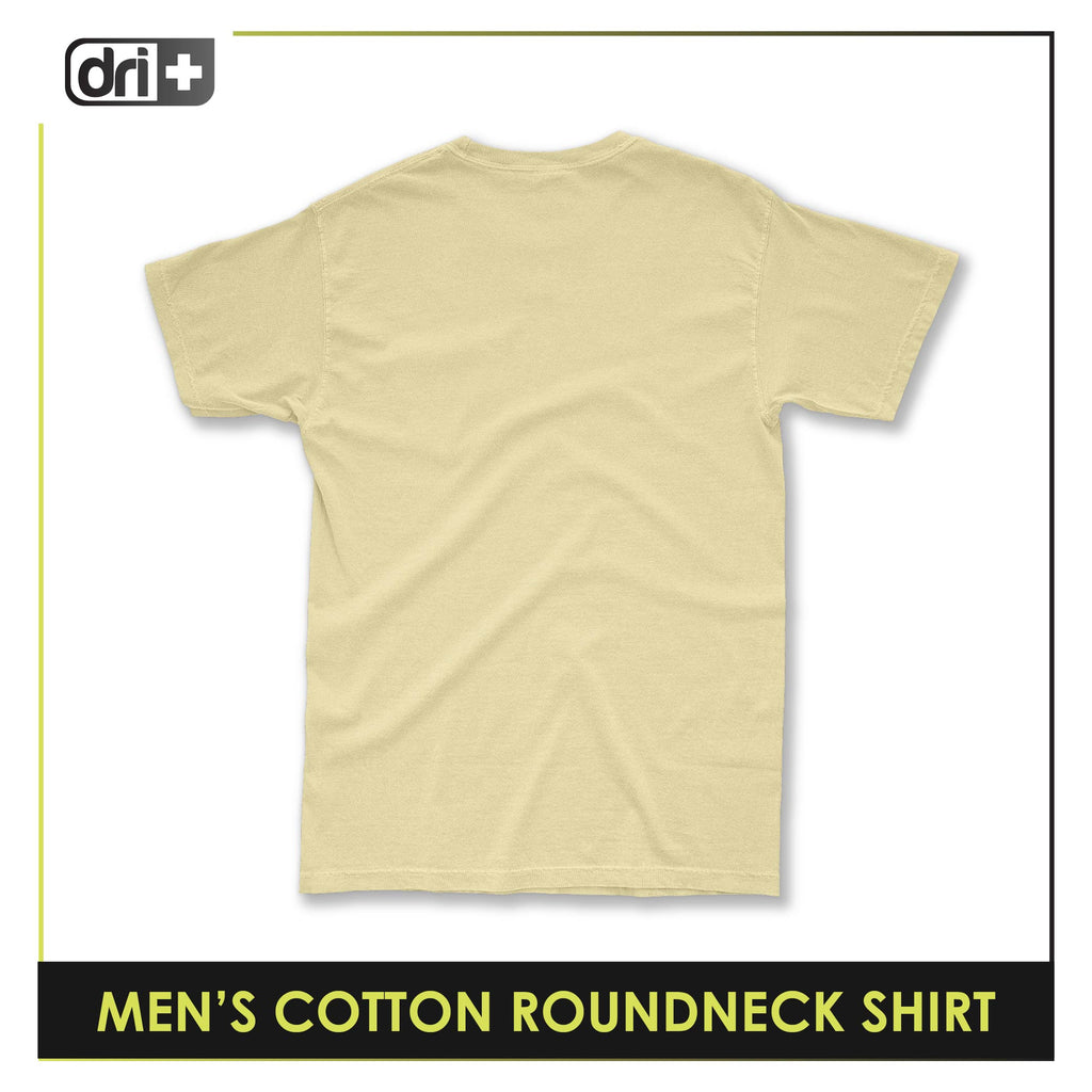 Dri Plus Men’s Anti-Odor Sweat Wicking Cotton Plain Roundneck Shirt 1 piece DUMSRC627