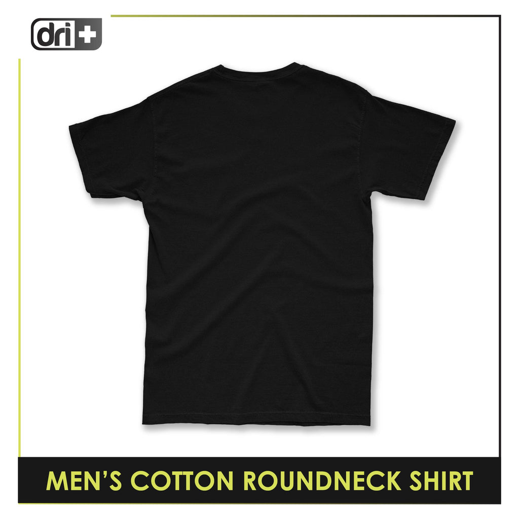 Dri Plus Men’s Anti-Odor Sweat Wicking Cotton Plain Roundneck Shirt 1 piece DUMSRC627