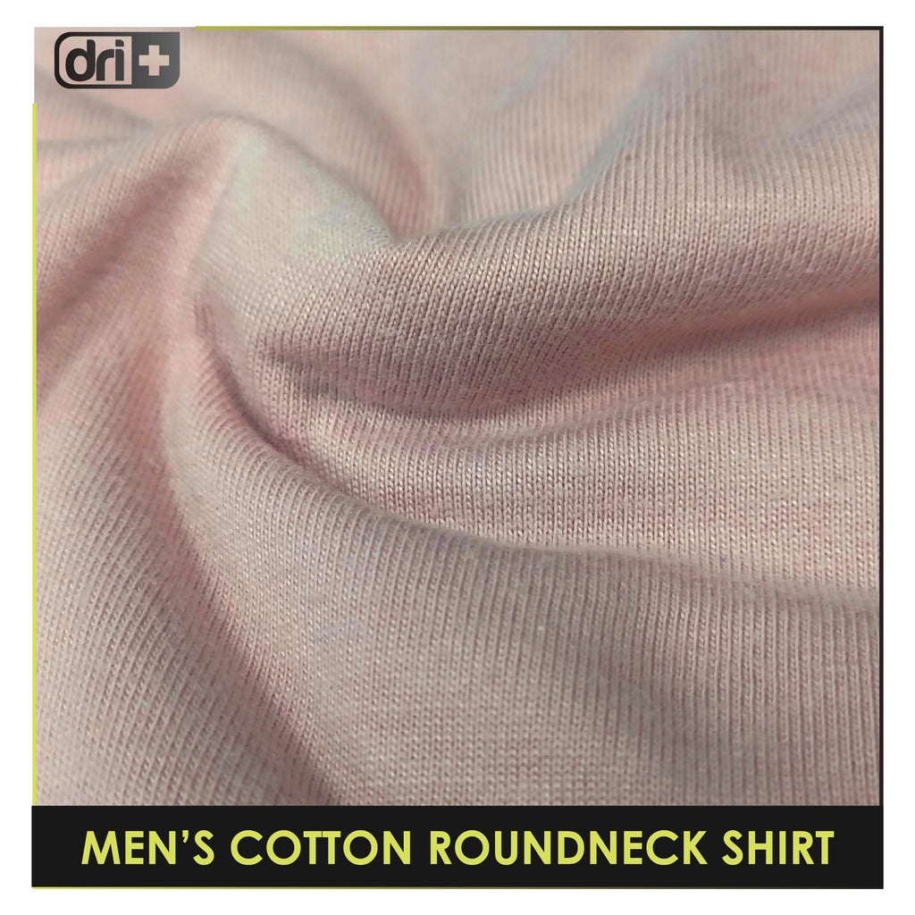 Dri Plus Men’s Anti-Odor Sweat Wicking Cotton Plain Roundneck Shirt 1 piece DUMSRC627