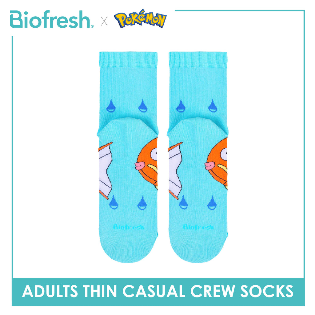 Biofresh | Pokemon Adults Antimicrobial Cotton Thin Casual Crew Socks 1 pair PKRMC631