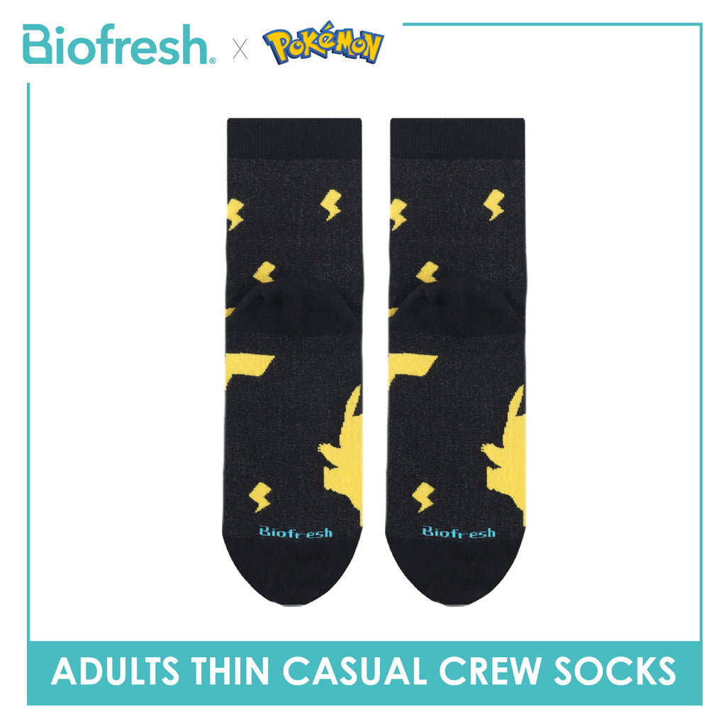 Biofresh | Pokemon Adults Antimicrobial Cotton Thin Casual Crew Socks 1 pair PKRMC631