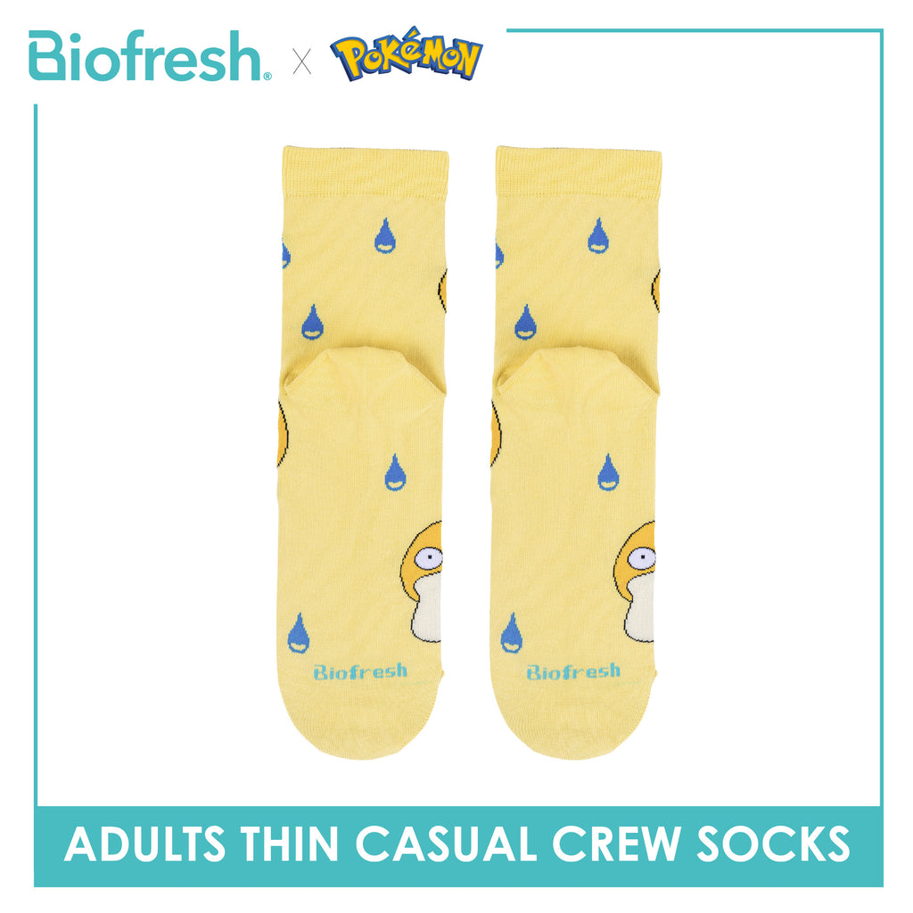 Biofresh | Pokemon Adults Antimicrobial Cotton Thin Casual Crew Socks 1 pair PKRMC631