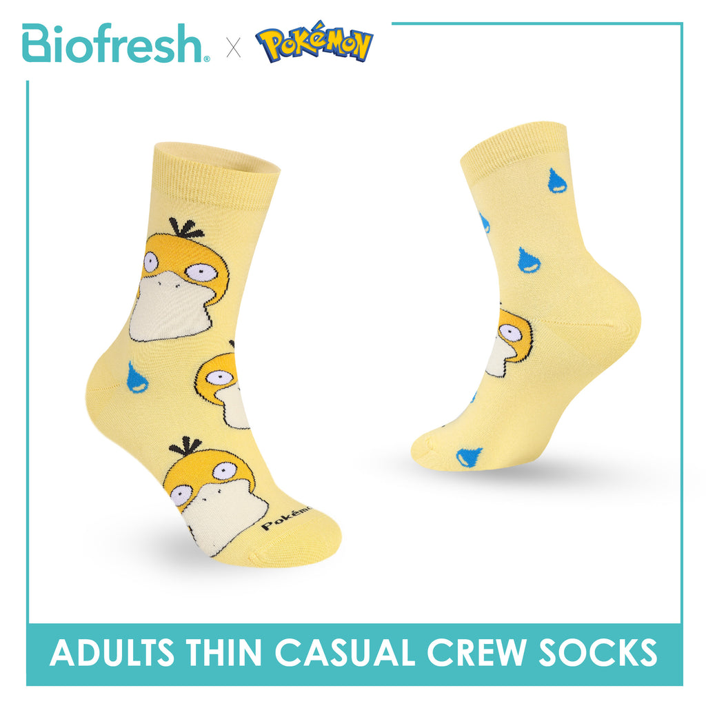 Biofresh | Pokemon Adults Antimicrobial Cotton Thin Casual Crew Socks 1 pair PKRMC631
