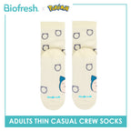 Biofresh | Pokemon Adults Antimicrobial Cotton Thin Casual Crew Socks 1 pair PKRMC631