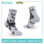 Biofresh | Pokemon Adults Antimicrobial Cotton Thin Casual Crew Socks 1 pair PKRMC631
