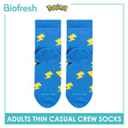 Biofresh | Pokemon Adults Antimicrobial Cotton Thin Casual Crew Socks 1 pair PKRMC631