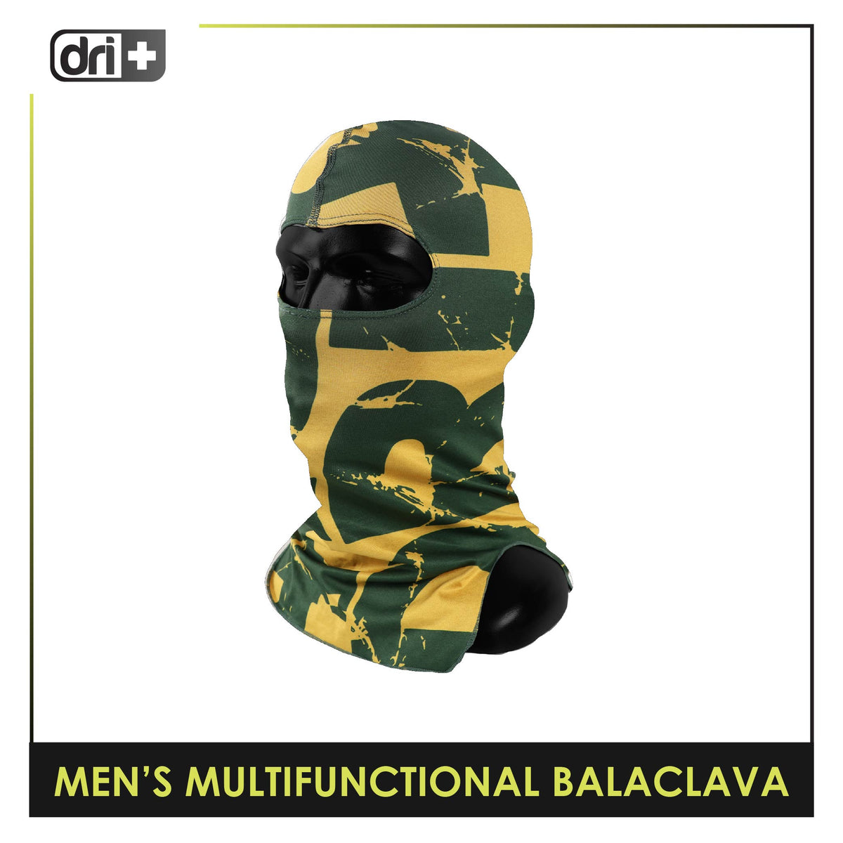 Dri Plus Men's Bold Multifunctional Moisture Wicking Balaclava 1 piece DUMB623