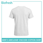 Biofresh Men's Antimicrobial Aircloud Viscose Cotton Roundneck Shirt 1 piece UMSPR531
