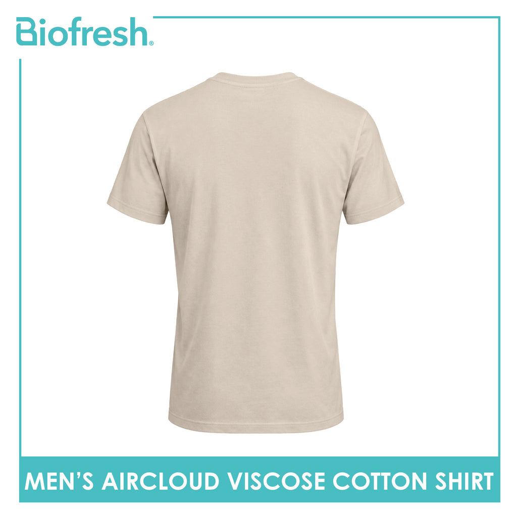Biofresh Men's Antimicrobial Aircloud Viscose Cotton Roundneck Shirt 1 piece UMSPR531