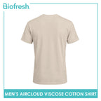 Biofresh Men's Antimicrobial Aircloud Viscose Cotton Roundneck Shirt 1 piece UMSPR531