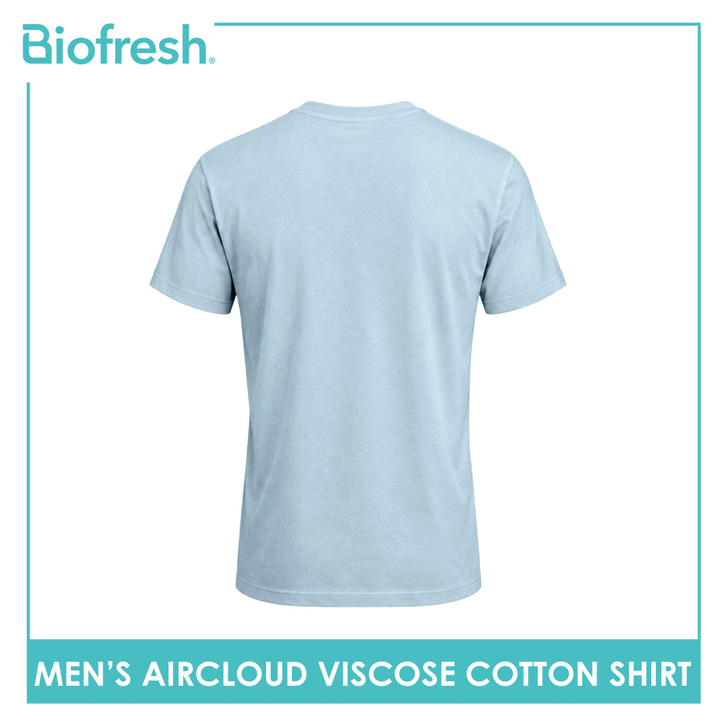 Biofresh Men's Antimicrobial Aircloud Viscose Cotton Roundneck Shirt 1 piece UMSPR531