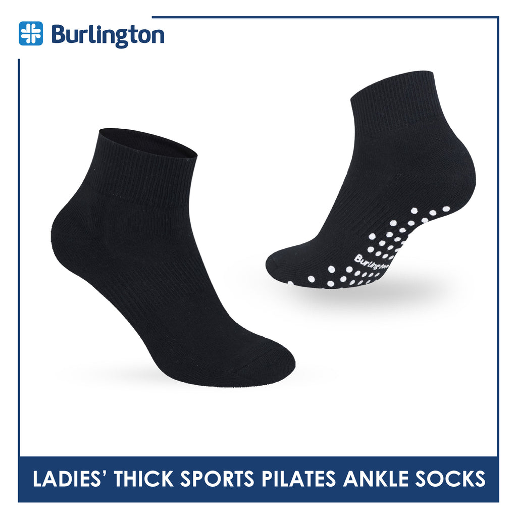 Burlington Ladies’ Pilates Thick Sports Ankle Socks 1 pair BLGS631