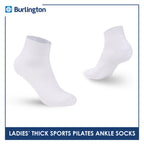 Burlington Ladies’ Pilates Thick Sports Ankle Socks 1 pair BLGS631