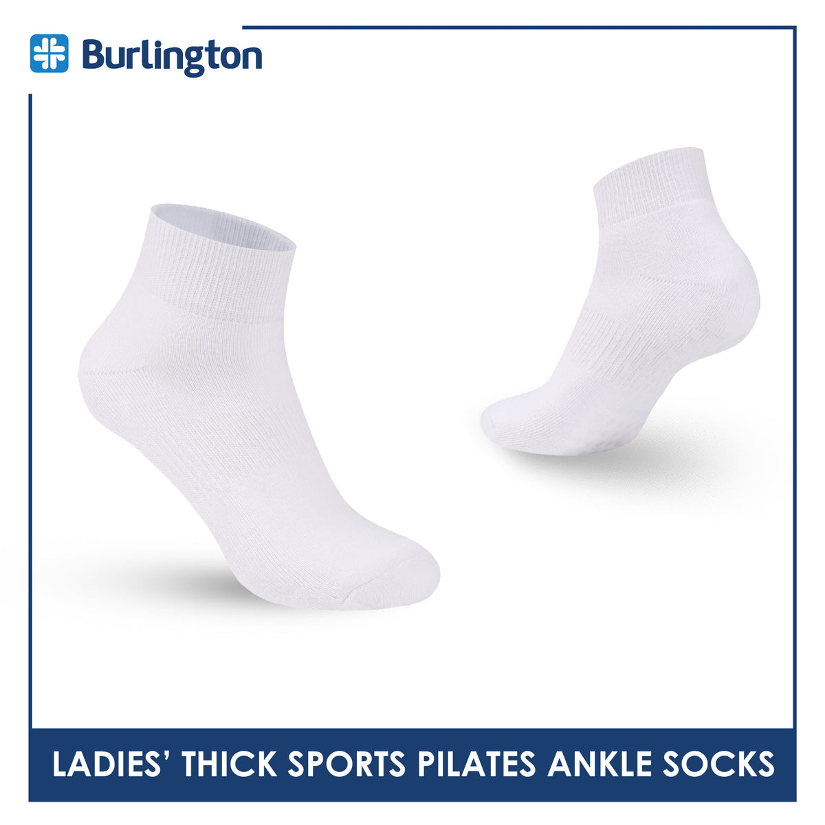 Burlington Ladies’ Pilates Thick Sports Ankle Socks 1 pair BLGS631