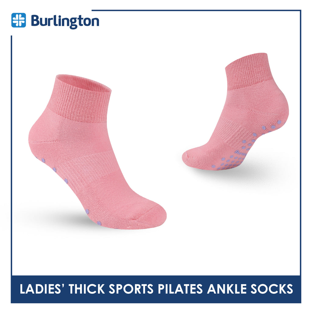 Burlington Ladies’ Pilates Thick Sports Ankle Socks 1 pair BLGS631